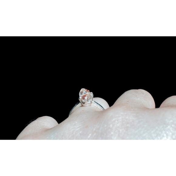 alternative raw diamond engagement ring raw crystal size 4 5 6 7 8 8 9 10 11 12 - Picture 3 of 8
